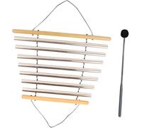 Carillon tubulaire de méditation avec maillet, instrument de musique pour la méditation, la relaxation, la pleine conscience, le yoga, la guérison sonore (7 tons)