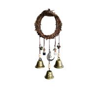 Carillon Wiccan, carillon mural, cloche de prière, cloche de sorcière suspendue, pendentif décoratif de sorcellerie