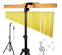 Carillons à Percussion,36 Lames d'Aluminium Accordées,Support Pliable et Réglable en Hauteur (72-115 cm),Baguette de chef d'orchestre pour Orchestres d'Église, Chorales et Pratique Musicale