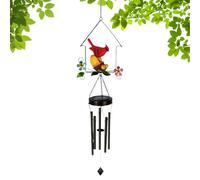 Carillons À Vent avec Lumière Solaire,Lanterne À Design D'Oiseau,Carillons à Vent Qui S'Allument pour l'Extérieur | pour Cadeaux De Bas De Noël Maman Grand-Mère Anniversaire Jardin Cour