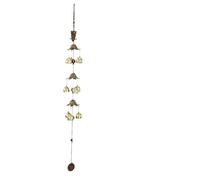 Carillons à vent Carillons éoliens en alliage de cuivre à trois couches, pendentif bouddhiste, ornement, carillons éoliens en métal vintage, artisanat, cadeaux d'anniversaire idéaux carillons(Owl)