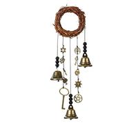 Carillons à vent pour le jardin Cloches de sorcière Carillons à vent en métal Carillon à vent Sorcière Cloche à vent Couronne de porte Décoration de la maison pour véranda fenêtre cour