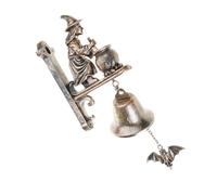 Carillons De Porte D'entrée Sur Le Thème La Sorcellerie Crochet Suspension En Résine Fabriquée À La Main Pour Une Décoration Extérieure Mystérieuse Sonnettes Sécurité D'halloween