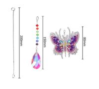 Carillons En Cristal Lumineux Attraapant Le Vent, Bijoux Faits À La Main Suspendus, Larmes D'ange, Diamant, Rafale De Vent, Pendentif, Décoration De Jardin