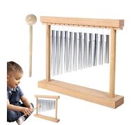 Carillons éoliens à percussion en bois éducation préscolaire - Jouets amusants développent une motricité fine | Stimule l'intérêt Musical Favorise le développement cognitif | Comprend un marteau