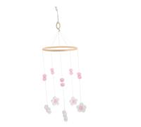 carillons éoliens boule de poils mobile bébé pour berceau fille arc-en-ciel mobile décor telephone portable bebe mobile bebe camp éclairé lit de bébé mobile berceau pour fille rose RORPOIR