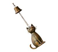 Carillons Éoliens De Chaton Faits À La Main Décoration Intérieure Et Extérieure en Métal Antirouille Son Apaisant Ornement Suspendu pour Porche De Jardin Kitten Wind Chimes