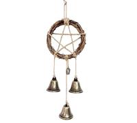 Carillons éoliens de suspension de porte - Cloches de sorcière en fer | Fournitures Wicca de sorcellerie suspendues | Protection des cloches de sorcière magnifiquement conçue | Cloches décoratives mys