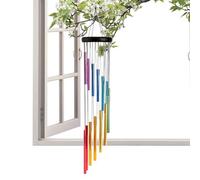 Carillons éoliens en métal, ensemble de cloches tuned de 12 tubes, diamètre de 8,9 cm et longueur de 68,9 cm, pour mur de jardin, espace zen, méditation, patio à domicile, porche, décoration de balcon