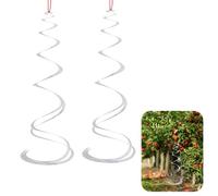 Carillons éoliens pour l'extérieur à Suspendre, 2 pièces Carillon éolien Anti-Oiseaux Coloré Effaroucheur de Pigeons pour Balcon Jardin Terrasse 50 cm de Longueur Matériau Pet Éléments réfléchissants