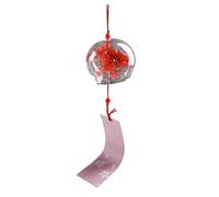 Carillons éoliens pour l'extérieur,carillons éoliens japonais,romantique à l’extérieur des cloches à vent - Décoration de maison pendentif faite à la main avec carte, son zen relaxant pour balcon pati
