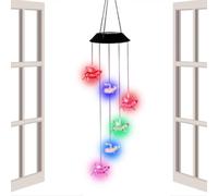 Carillons éoliens pour l'extérieur | Décoration Animale Automatique à LED Changeant de Couleur - Accessoire pour terrasse et Jardin - pour Porche, Jardin, Boutique, Bureau, Salle de Classe,