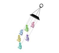 Carillons éoliens solaires LED pour Chat, lumière Suspendue à Couleur Changeante pour décoration de Jardin et d'extérieur