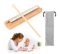 Carillons Solo de Méditation Percussion Trio Chime en Bois pour Prière Yoga Guérison avec Sac de Stockage