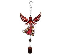 Carillons Vent, Ornement Suspendu avec Son apaisant, Attrape-Soleil pour fenêtre, Forme Ange ailé, Facile à Suspendre, Accessoire déco Maison, Anneau Carillon pour Portes, 14.37x5.9 Pouces