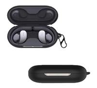 carinacoco Coque en Silicone pour Xiaomi OpenWear Stéréo avec Mousqueton, Souple et Flexible, Ultra Mince Antichoc, Slim Anti-Chute Ecouteurs Case pour Xiaomi OpenWear Stereo, Noir