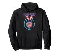 Caring & Courage Patriotisme Infirmière Appréciation Medical Hero Sweat à Capuche