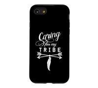 Caring for My Tribe, Joli Cadeau bojo Vintage avec flèches Coque pour iPhone SE (2020) / 7/8