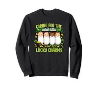 Caring for The Cute Lucky Charm Shamrock St Patrick Day Sweatshirt
