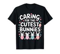 Caring For The Cutest Funny Nicu Nurse Easter Day T-Shirt
