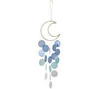 Carings éoliens pour l'extérieur, 6x21, 7 Pouces de Coquille de Bricolage Carillon éolien, éolien Exquis, carillons haning créatifs, décoratif pour Jardin et Patio, Bleu, extérieur