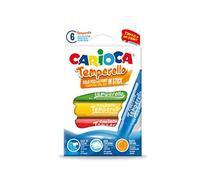Carioca 42739 Boîte de 6 barres solides de gouache