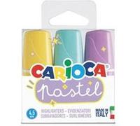 Carioca 43168 marqueur 3 pièce(s) Pointe biseautée Menthe, Violet, Jaune G