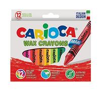 CARIOCA A36150012 Boîte de 12 crayons de cire pastel