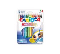 Carioca Acquarell - stylos-feutres (Fin, Pointe du marqueur, Rond, Multi, Italie, Boîte en carton)