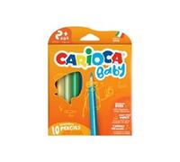 Carioca Baby - Crayon De Couleur - Couleurs Brillantes Assorties - 4 Mm - Pack De 10