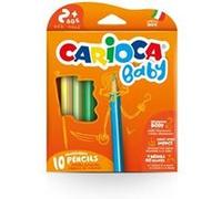 Carioca - Crayons de couleur Baby Pencil - triangulaires multicolores - boîte carton