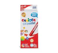 CARIOCA Boîte avec 12 gâteaux à l'huile Huile Pastel Maxi, couleurs suties