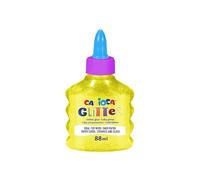 Carioca Colle bouteille pailletée glue néon lavable 88 ml jaune 3+