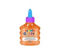 Carioca Colle bouteille pailletée glue néon lavable 88 ml orange 3+