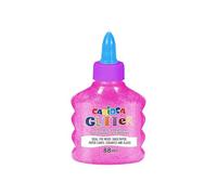 Carioca Colle bouteille pailletée glue néon lavable 88 ml rose 3+