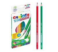 Carioca - crayon de couleur avec gomme Tita, 12 dans un étui en carton
