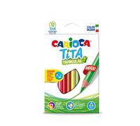 Carioca 42791 Lot de 12 crayons de couleurs Tita maxi triangulaires