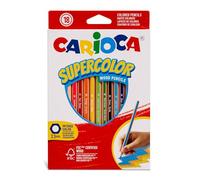 Carioca Crayons Hexagonal Supercolor - 18 Pcs