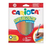 Carioca Crayons Hexagonal Supercolor - 24 Pcs