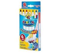 Carioca Cromatex - Feutre - Permanent - Pour Tissu - Couleurs Brillantes Assorties - 6 Mm - Pack De 6