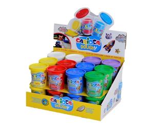 Carioca Doughy Lot de 24 pâtes à modeler souples et lisses 120 g pour 2 ans et plus