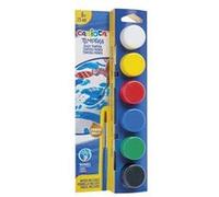 Carioca - Ensemble de peinture - 6 parties - peinture à tempera - 6 couleurs - couleurs brillantes assorties - 25 ml G