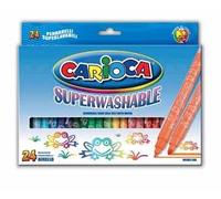 Carioca Stylo-feutre Birello Fin/moyen Multicolore 24 pièces G
