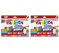 Carioca feutre bi-pointe Birello Superwashable 24 feutres Lot de 2Unité(s)