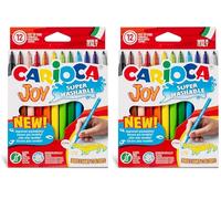 Carioca Feutre Joy Superwashable 12 Feutres (En Étui Cartonné) Lot de 2Unité(S)