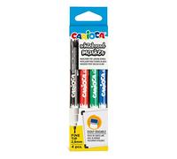 Carioca Fine - de 4 Marqueurs effaçables pour tableau blanc multicolore