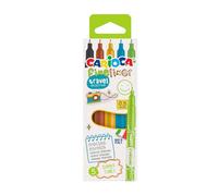 Carioca Fineliner Modèle Travel Boîte de 5 Fineliners Tons d'été Pointe précise de 0,5 mm Fabriqué en Italie avec des couleurs brillantes