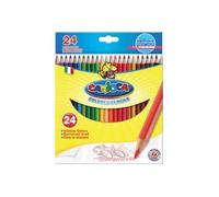 Carioca Hexagonal Crayon De Couleur Couleurs Assorties 3 Mm Pack De 24
