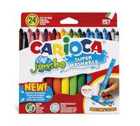 Carioca Jumbo Boîte de 24 feutres de coloriage lavables