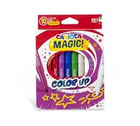 CARIOCA Jumbo Feutres pour Enfants - Encre Super Lavable, Pointe Large Bloquée, Corps Octogonal Maxi, Sans Gluten, Fabriqué en Italie (Boîte de 10 Feutres)